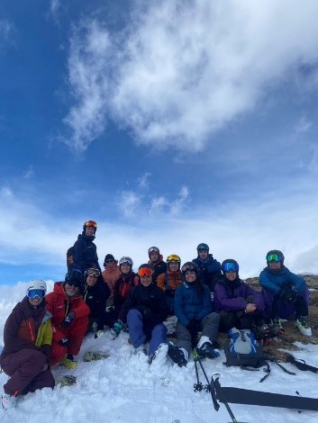 Skibergsteigen Gruppenfoto